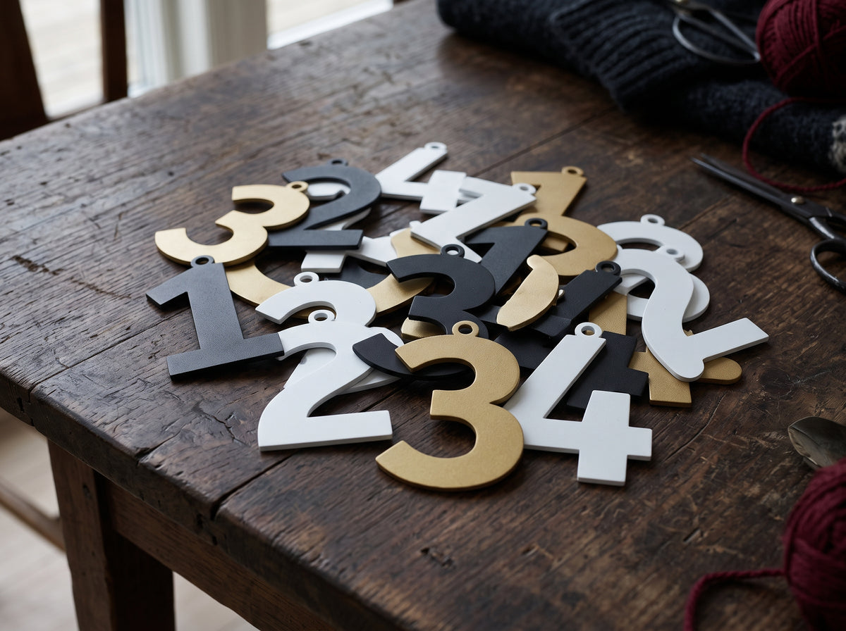 Adventstal til Kubus 4 – Ornamenter til dekorationskrans (1–4)